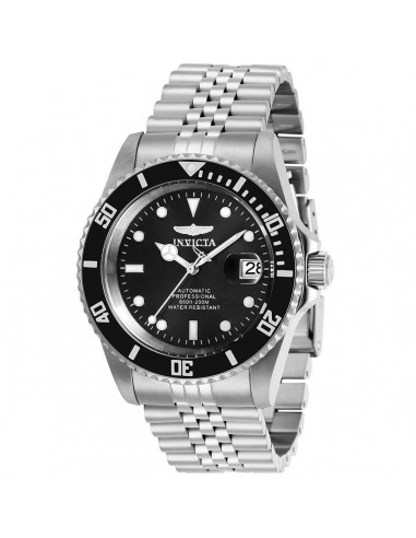 Invicta Men's Automatic Watch - Pro Diver Black Dial Stainless Steel Bracelet| 29178 de technologie