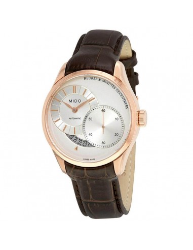 Mido Men's Automatic Watch - Belluna II Silver Dial Leather Strap | M0244443603100 Paris Déstockage Promo