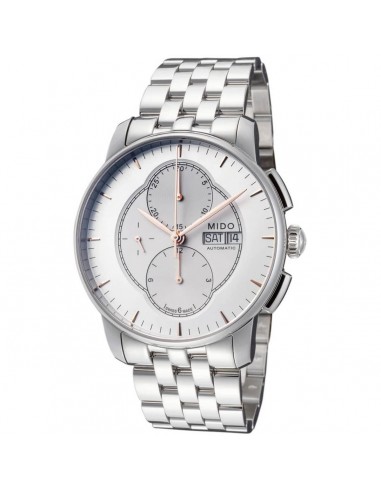 Mido Men's Automatic Watch - Baroncelli Silver Dial Chronograph Bracelet| M86074101 outlet