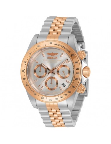 Invicta Men's Chronograph Watch - Speedway Silver and Rose Gold Dial Bracelet | 30995 en ligne