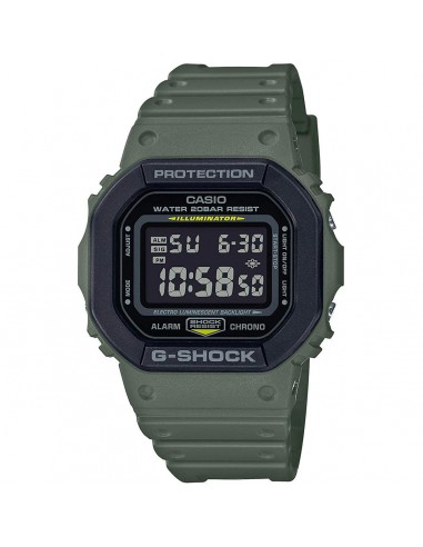 Casio Men's Quartz Watch - G-Shock Alarm Digital Dial Green Resin Strap | DW5610SU-3 l'évolution des habitudes 