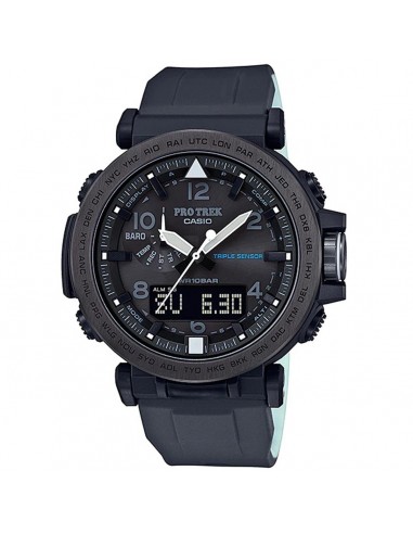 Casio Men's Quartz Watch - Pro Trek Triple Sensor Black Silicone Strap | PRG650Y-1 vente chaude votre 