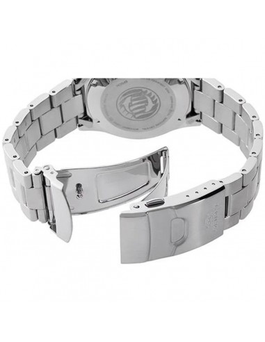 Orient Men's Automatic Watch - Kamasu Black Dial Silver Bracelet | RA-AA0001B19A/B Voir les baskets