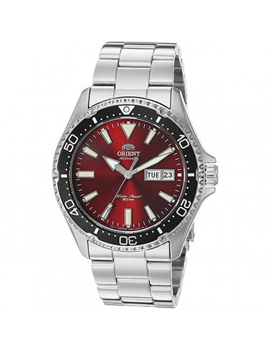 Orient Men's Automatic Watch - Kamasu Red Dial Silver Bracelet | RA-AA0003R19A Le MVP de beaucoup