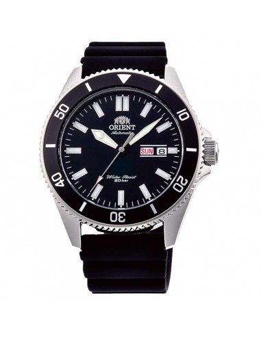 Orient Men's Automatic Watch - Kanno Black Dial Silicone Strap Dive | RA-AA0010B19A soldes