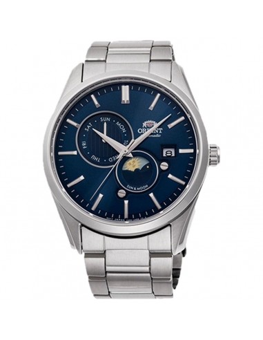 Orient Men's Automatic Watch - Sun and Moon Version 5 Blue Dial Steel | RA-AK0303L10A Toutes les collections ici