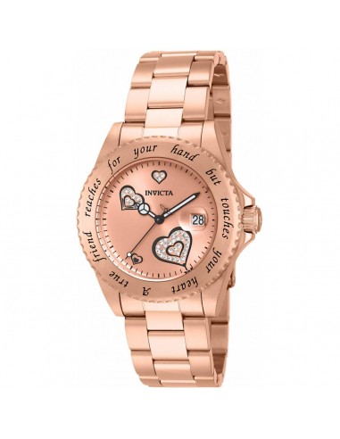 Invicta Women's Quartz Watch - Angel Rose Gold Tone Dial Bracelet Crystal | 14735 Comparez plus de prix