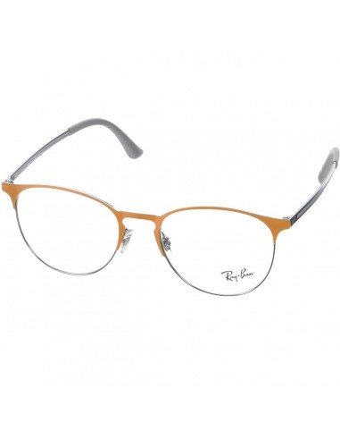 Ray Ban Men's Eyeglasses - Gunmetal and Orange Metal Frame | 0RX6375-2949-51-18-145 Les magasins à Paris et en Île-de-France