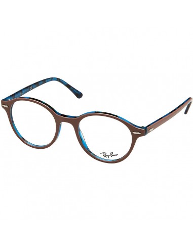 Ray Ban Men's Eyeglasses - Light Brown Full-Rim Frame | 0RX7118-5715-48-19-140 Les magasins à Paris et en Île-de-France