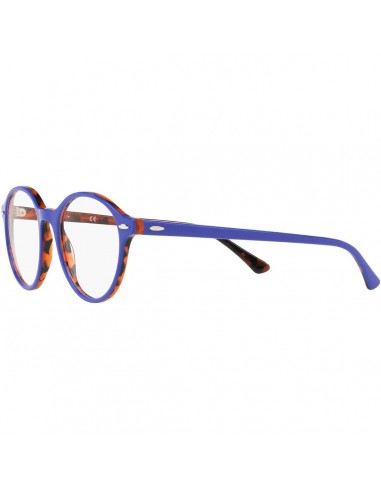 Ray Ban Men's Eyeglasses - Violet Havana Orange Round Frame | 0RX7118-5716-48-19-140 commande en ligne