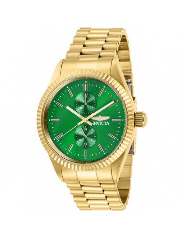 Invicta Men's Japanese Quartz Watch - Specialty Green Dial Yellow Gold Steel | 29429 prix pour 