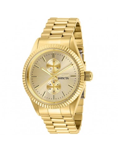 Invicta Men's Quartz Watch - Specialty Champagne Dial Yellow Gold Bracelet | 29431 solde