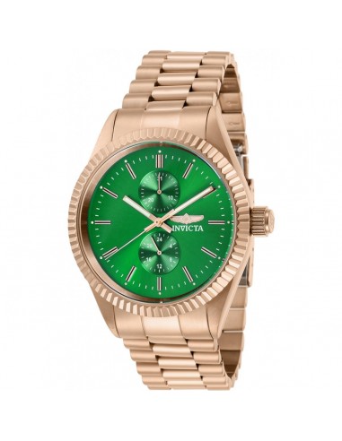 Invicta Men's Quartz Watch - Specialty Green Dial Rose Gold Steel Bracelet | 29434 shop