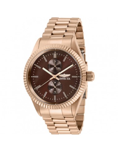 Invicta Men's Quartz Watch - Specialty Brown Dial Rose Gold Steel Bracelet | 29435 ouvre sa boutique