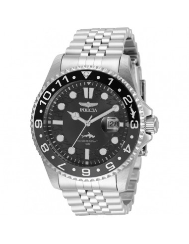 Invicta Men's Japanese Quartz Watch - Pro Diver Charcoal Dial Silver Bracelet | 35129 est présent 