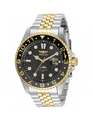 Invicta Men's Japanese Quartz Watch - Pro Diver Black Dial Two Tone Bracelet | 35131 Vous souhaitez 