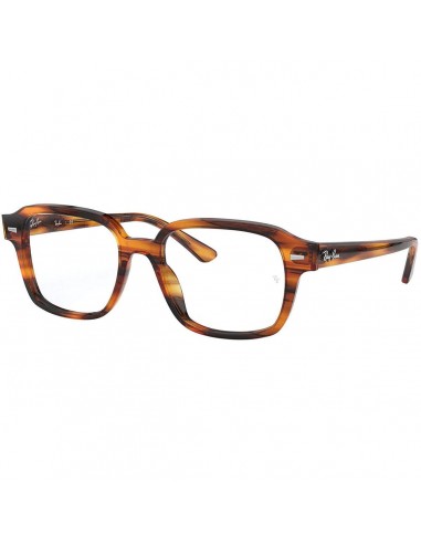 Ray Ban Men's Eyeglasses - Striped Red Havana Full-Rim Frame | 0RX5382-2144-50-18-145 Les êtres humains sont 