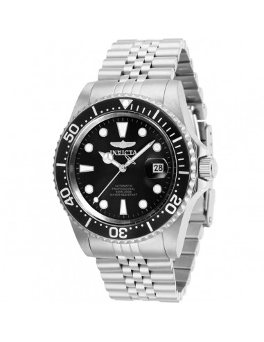 Invicta Men's Automatic Watch - Pro Diver Black Dial Silver Tone Bracelet | 30091 est présent 