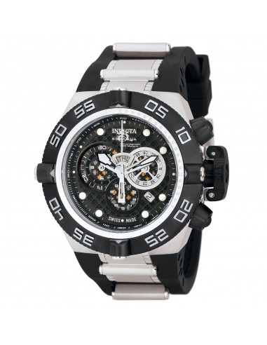 Invicta 6564 Men's Subaqua NOMA Rubber Strap Black Dial Chronograph Watch pas cher chine