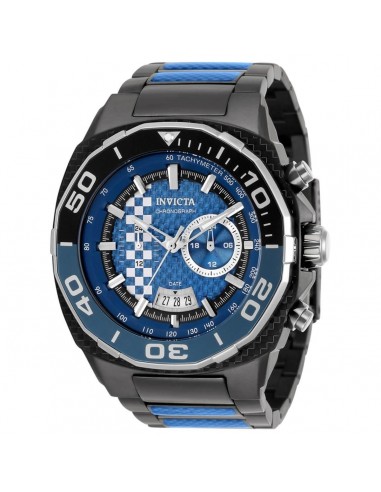 Invicta Men's Quartz Watch - Speedway Black Stainless Steel Bracelet | 33197 solde