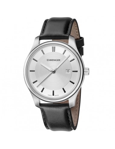 Wenger Women's Quartz Watch - City Classic Silver Dial Leather Strap | 01.1421.114 chez Cornerstreet bien 