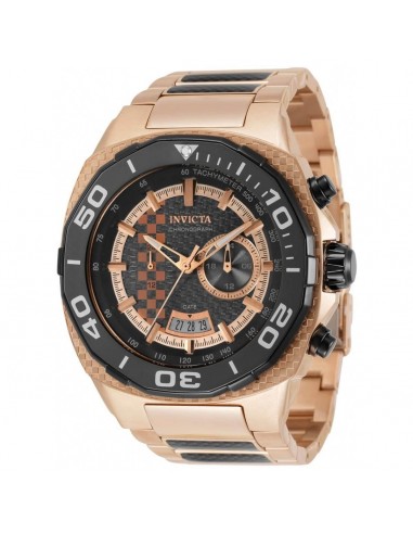 Invicta Men's Quartz Watch - Speedway Rose Gold Stainless Steel Bracelet | 33198 destockage