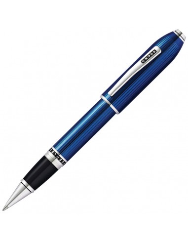 Cross Rollerball Pen - Peerless Translucent Quartz Blue Engraved Lacquer | AT0705-14 les muscles