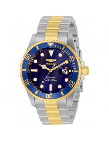 Invicta Men's Quartz Watch - Pro Diver Blue Dial Two Tone Steel Bracelet Dive | 33268 Les magasins à Paris et en Île-de-France