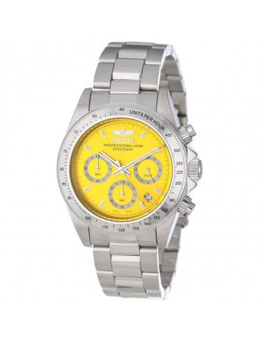 Invicta 14383 Men's Yellow Dial Stainless Steel Speedway Chronograph est présent 