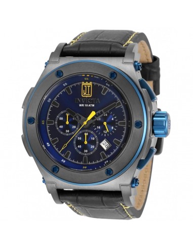 Invicta Men's Quartz Watch - Jason Taylor Chronograph Blue Dial Leather Strap | 33216 l'évolution des habitudes 