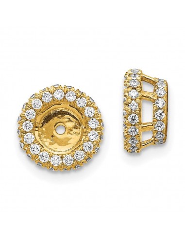 14K Diamond Earring Jacket pas cher