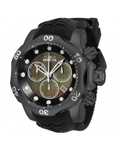 Invicta Men's Quartz Watch - Venom Chronograph Black MOP Dial Rubber Strap | 33304 50% de réduction en Octobre 2024