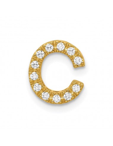 14k Diamond Initial C Charm livraison gratuite