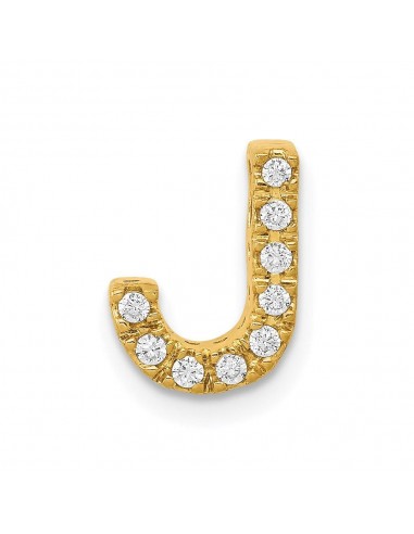 14k Diamond Initial J Charm Economisez 