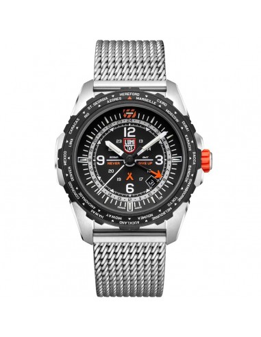 Luminox Men's Swiss Quartz Watch - Bear Grylls Survival Air GMT Silver Bracelet | 3762 en ligne