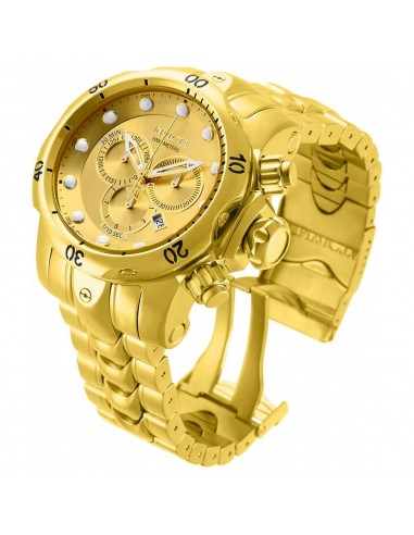 Invicta 14503 Men's Venom Reserve Gold Tone Dial Gold Plated Steel Bracelet Chronograph Dive Watch En savoir plus