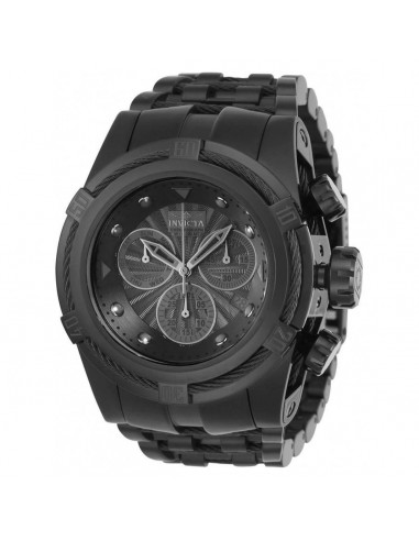 Invicta 23915 Men's Chrono Black IP Steel Black Dial Watch le des métaux précieux