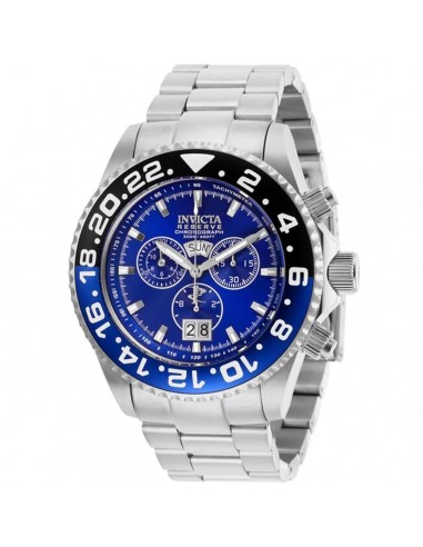 Invicta Men's Chronograph Watch - Reserve Pro Diver Black and Blue Bezel | 29556 les ligaments