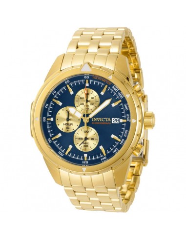 Invicta Men's Chronograph Watch - Aviator Gold Tone and Blue Dial Bracelet | 31496 suggérées chez