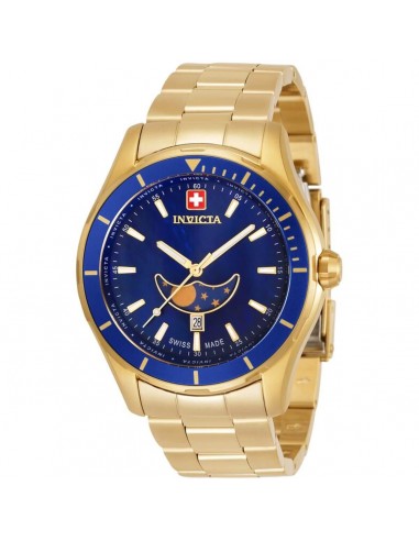 Invicta Men's Quartz Watch - Pro Diver Moon Phase Yellow Gold Bracelet | 33465 Comparez et commandez 