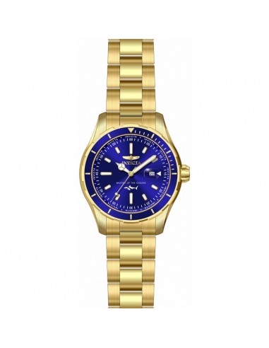 Invicta Men's Quartz Watch - Pro Diver Blue Dial Yellow Gold Steel Bracelet | 35594 ouvre sa boutique