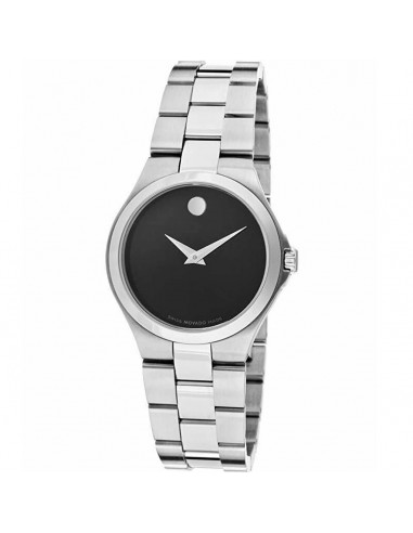 Movado Women's Swiss Quartz Watch - Serio Black Dial Silver Bracelet | 0606558 Venez découvrir notre 