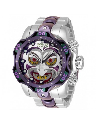 Invicta Men's Chronograph Watch - DC Comics Joker Quartz Two Tone Bracelet | 33810 Pour