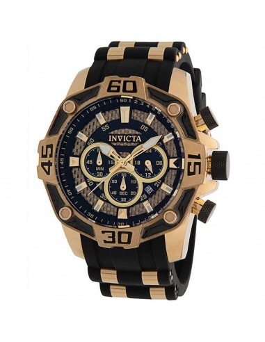 Invicta Men's Chronograph Watch - Pro Diver Japanese Quartz Two Tone Strap | 33838 Venez découvrir notre 