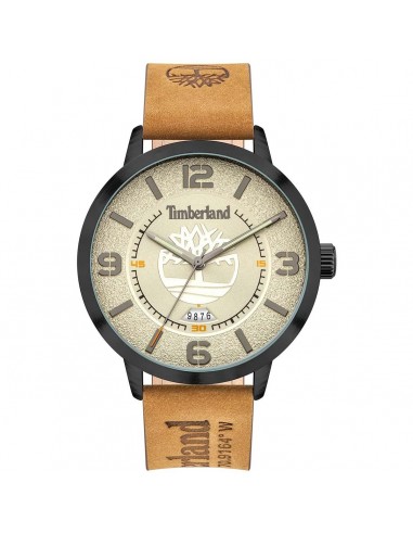 Timberland Men's Watch - Date Black Case Light Brown Leather Strap | TDWGB2091003 offre 