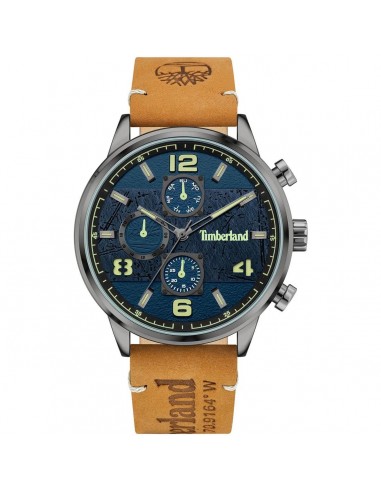 Timberland Men's Watch - Day and Date SS Case Blue Dial Leather Strap | TDWGF2091101 acheter en ligne