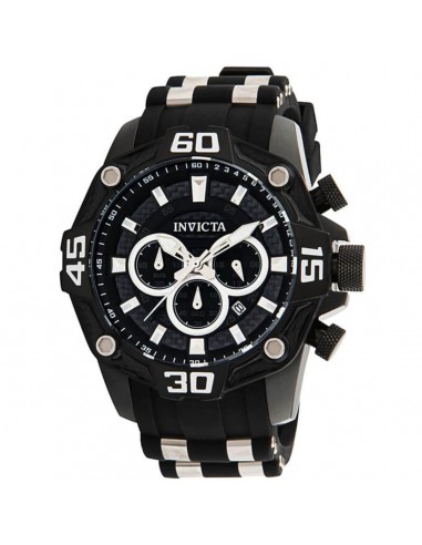 Invicta Men's Chronograph Watch - Pro Diver Quartz Black and Silver Dial | 33843 basket pas cher