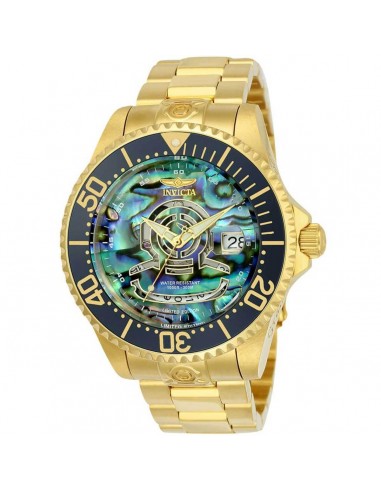 Invicta Men's Automatic Watch - Pro Diver Abalone Dial Yellow Gold Bracelet | 23454 À commander