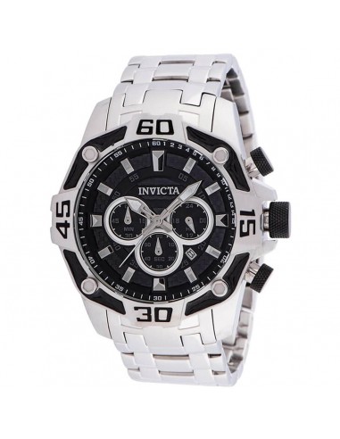 Invicta Men's Chronograph Watch - Pro Diver Quartz Silver Steel Bracelet | 33844 Par le système avancé 