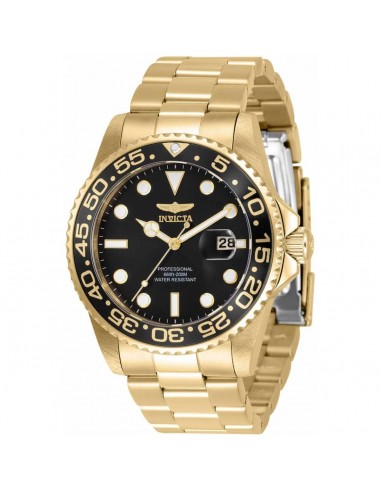 Invicta Men's Quartz Watch - Pro Diver Black Dial Stainless Steel Bracelet | 33257 de la marque